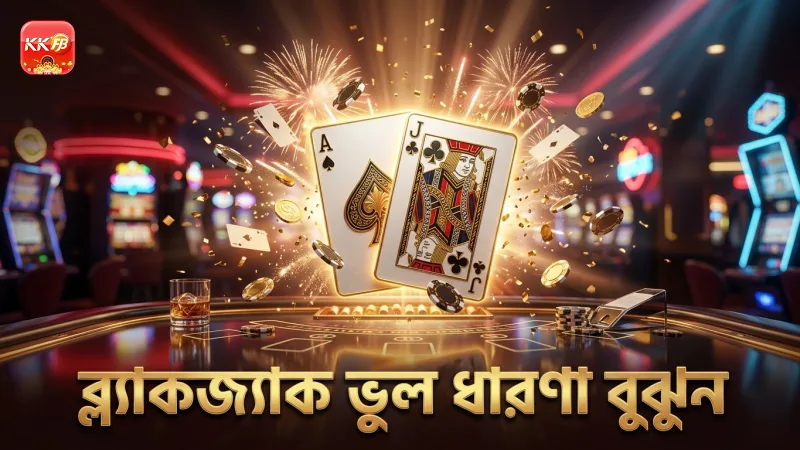 ব্ল্যাকজ্যাকের ভুল ধারণা গেমের ফলাফল প্রভাবিত করে।