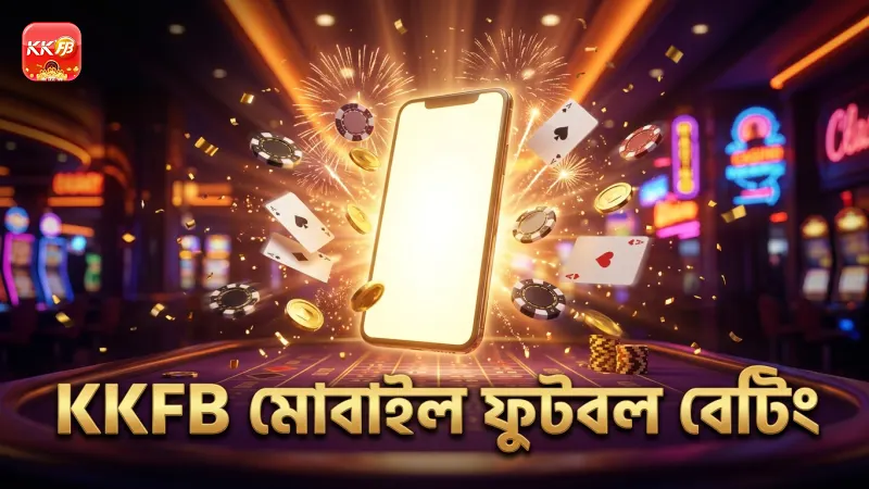 KKFB অ্যাপে মোবাইল থেকে সহজ ফুটবল বেটিং শুরু করা যায়।