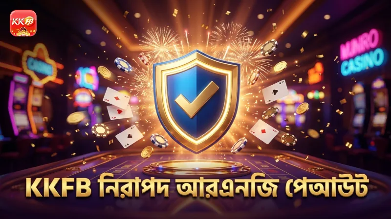 সার্টিফাইড আরএনজি ও পেআউট টেবিল KKFB এর নিরাপত্তার প্রতীক।